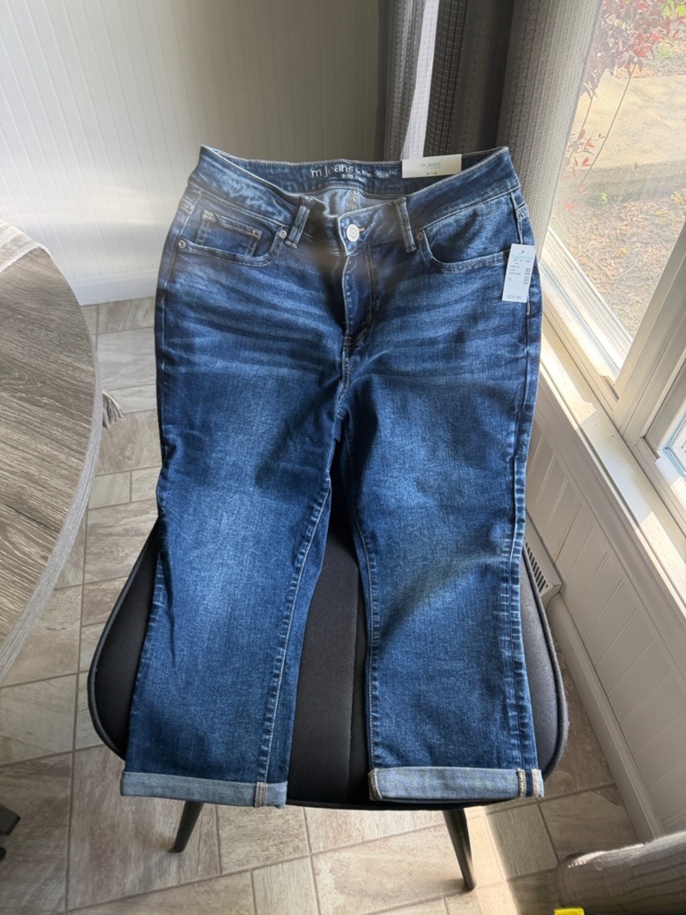 Dark Blue Women’s Stretch Capri